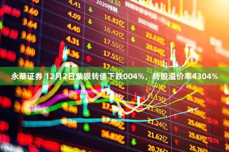 永華证券 12月2日紫银转债下跌004%，转股溢价率4304%